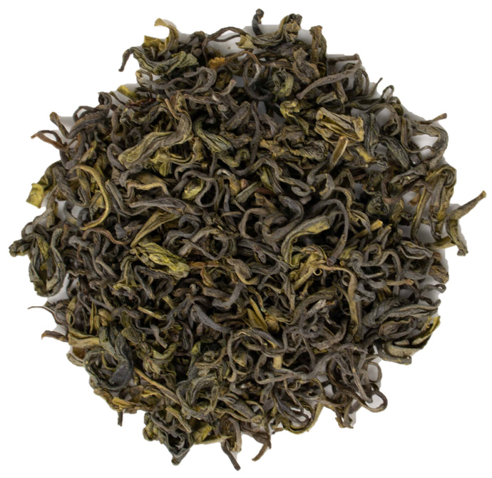 Anji Baicha with simple panfried green form factor.